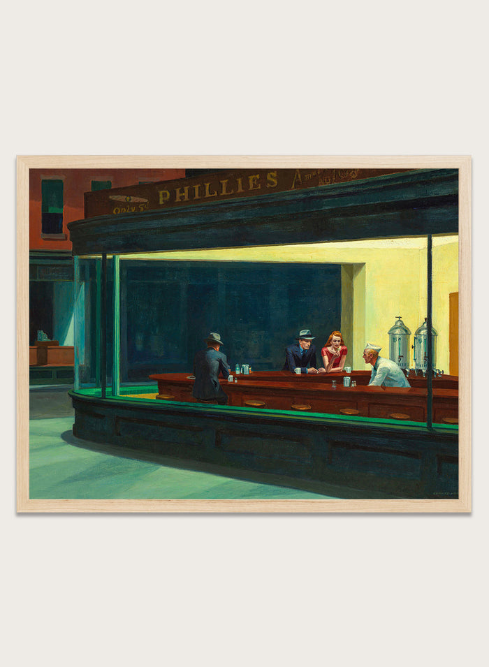 Edward Hopper Nighthawks 1942 Art Print EH01