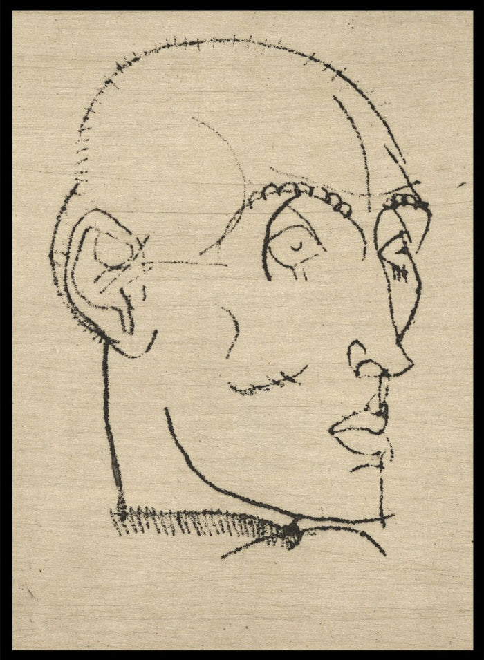 Egon Schiele Portrait of a Man 1914 Art Print ES07_Sugar & Canvas_Egon Schiele