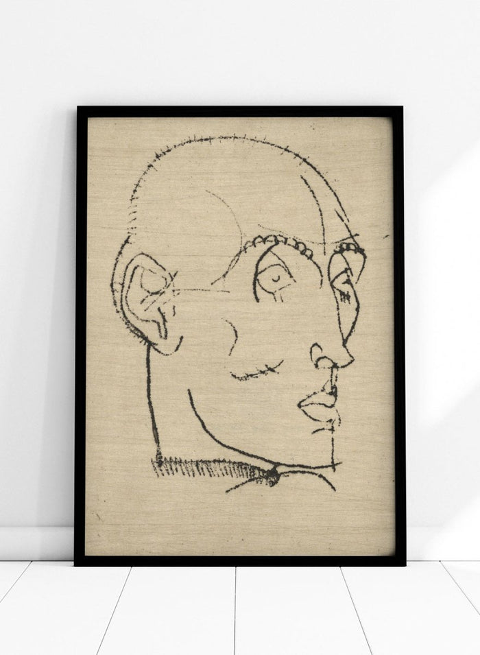 Egon Schiele Portrait of a Man 1914 Art Print ES07_Sugar & Canvas_Egon Schiele