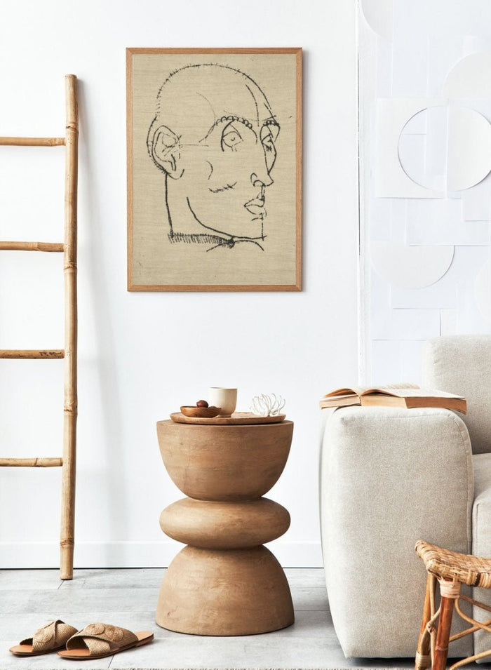 Egon Schiele Portrait of a Man 1914 Art Print ES07_Sugar & Canvas_Egon Schiele