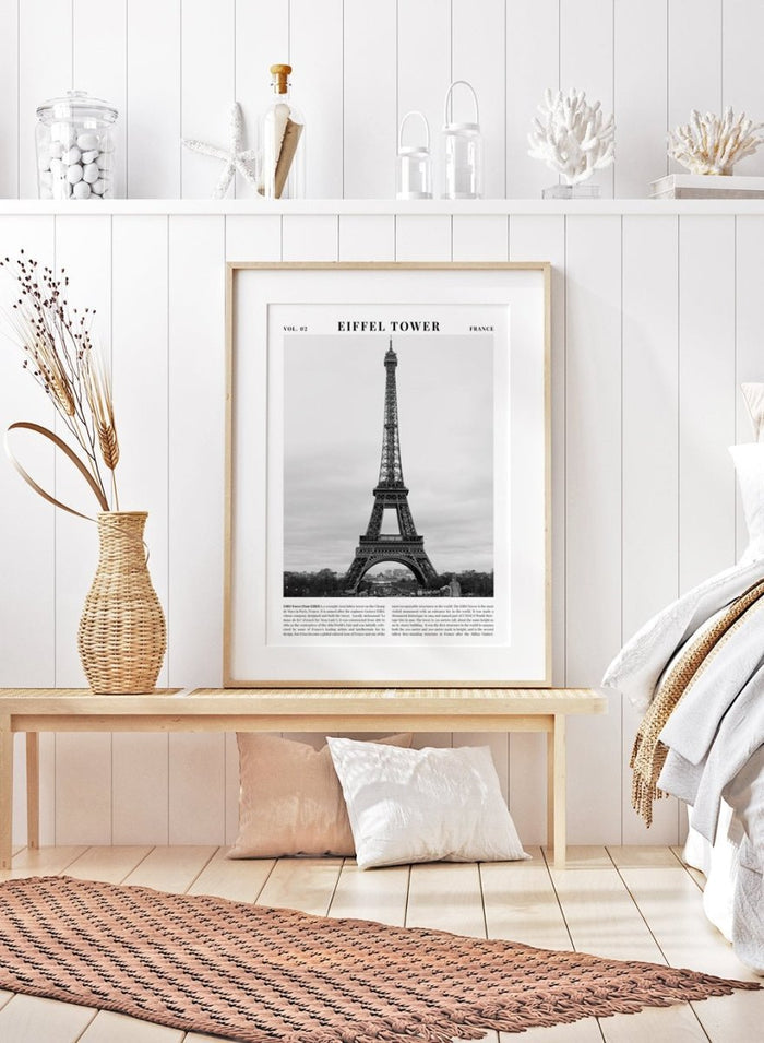 Eiffel Tower Black and White City Art Print_Sugar & Canvas_Sugar & Canvas