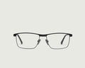 Charcoal::Elliot Eyeglasses Rectangle Black metal front
