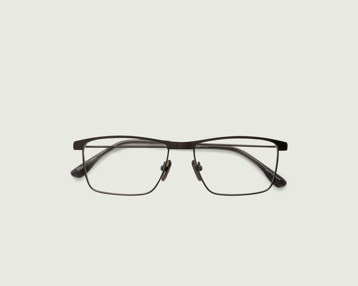 Gunmetal::Elliot Eyeglasses Rectangle Gray metal top