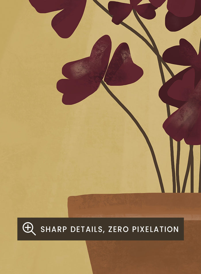 Elsa Nätterdal - Crimson Clover Glow Art Print