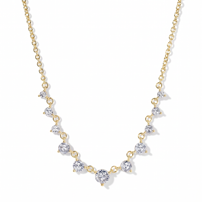 Ésther 18K Gold Round Necklace