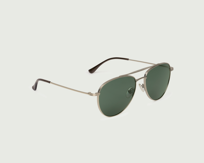 Gold::Evan Sunglasses pilot gold  metal front diagonal