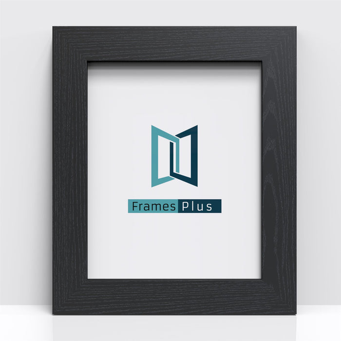 Excel Range black picture and poster frame showcasing the Frames Plus logo on a sleek design.
