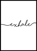Exhale Typography Print_Sugar & Canvas