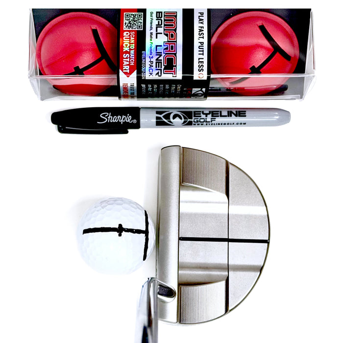 EyeLine Golf Impact Ball Liner 3-Pack