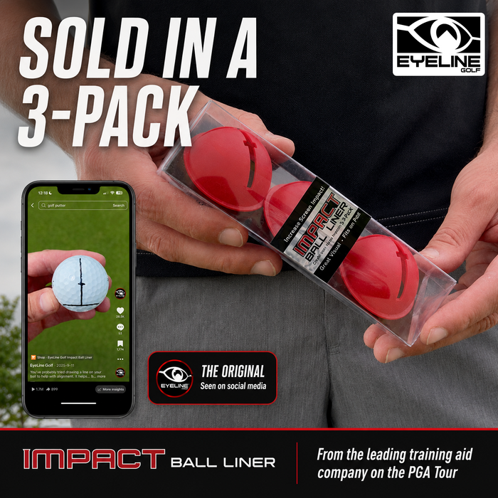 EyeLine Golf Impact Ball Liner 3-Pack