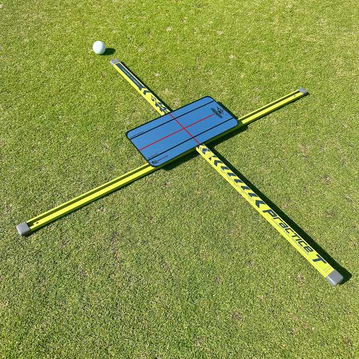 EyeLine Golf Practice-T Alignment & Ball Position Guide (Green)