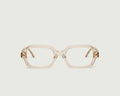Pale Nude::Ezra Eyeglasses square nude bioacetate front (6781232447542)