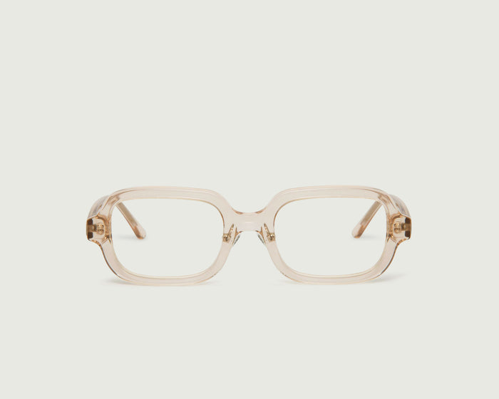 Pale Nude::Ezra Eyeglasses square nude bioacetate front (6781232447542)