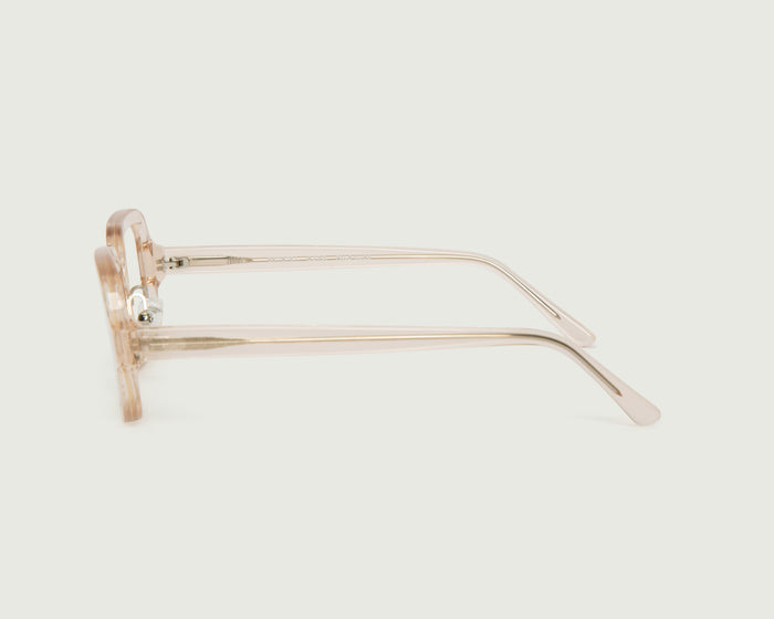 Pale Nude::Ezra Eyeglasses square nude bioacetate side (6781232447542)