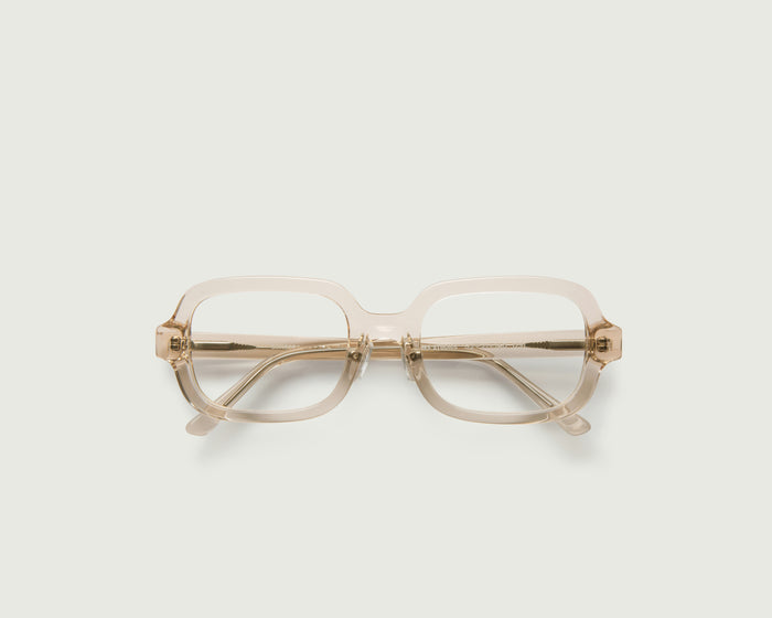 Pale Nude::Ezra Eyeglasses square nude bioacetate top