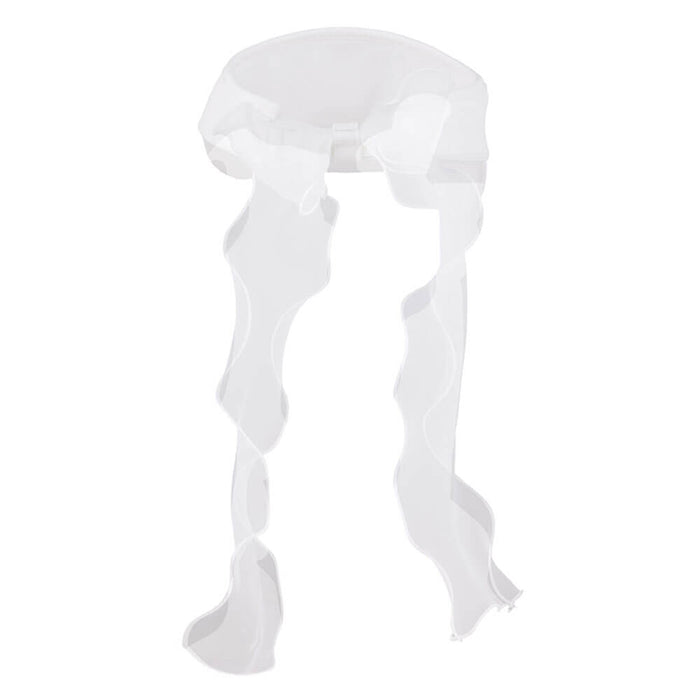 Fairliar Organza Ribbon Pearl Golf Visor White - SS26 Women