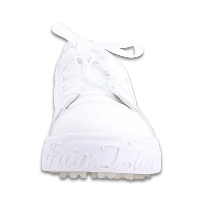Fairliar Organza Shoelace Sneaker Spikeless Golf Shoes White - SS26 Women