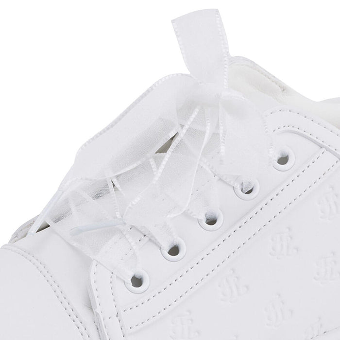 Fairliar Organza Shoelace Sneaker Spikeless Golf Shoes White - SS26 Women