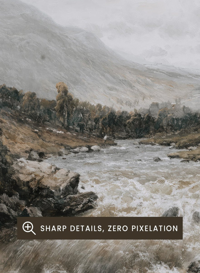 "Falls of the Tay" Art Print_Sugar & Canvas_Alfred de Bréanski