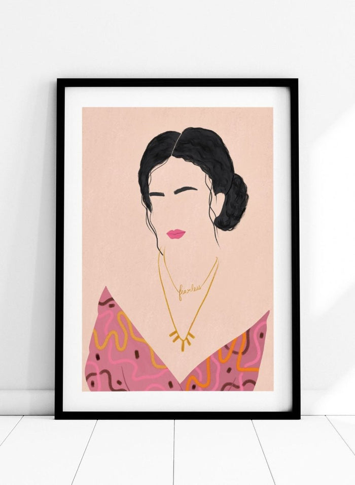 'Fearless Woman' Aesthetic Art Print_Sugar & Canvas_Sugar & Canvas