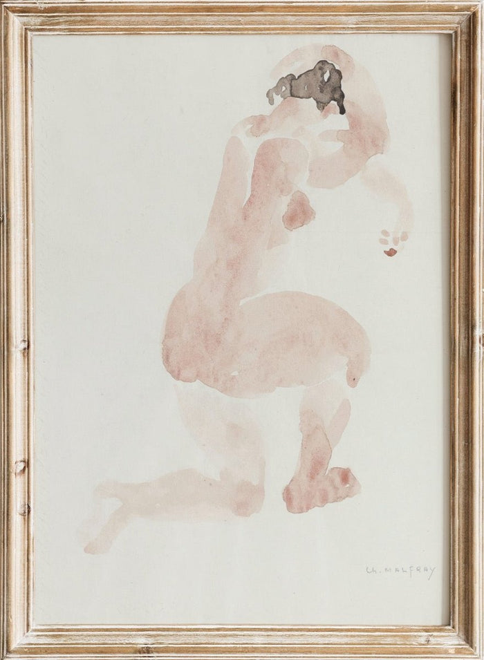"Female Nude" Art Print_Sugar & Canvas_Charles Malfray