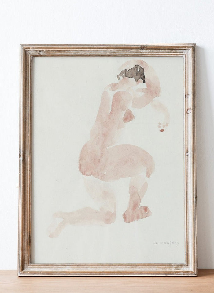 "Female Nude" Art Print_Sugar & Canvas_Charles Malfray