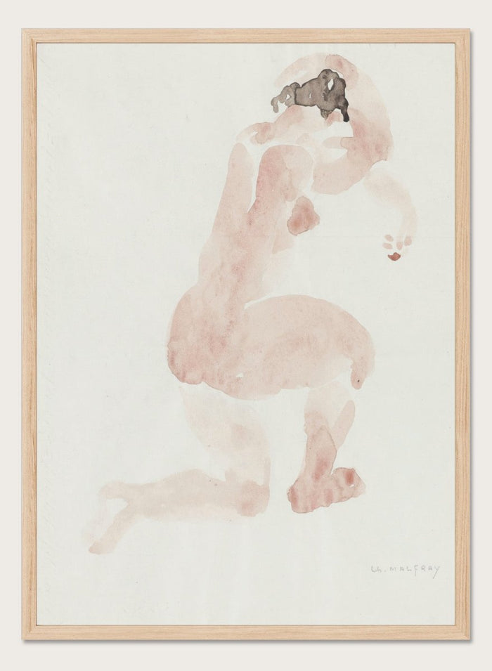 "Female Nude" Art Print_Sugar & Canvas_Charles Malfray