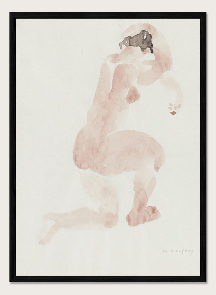 "Female Nude" Art Print_Sugar & Canvas_Charles Malfray