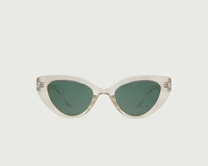 Champagne::Fern Sunglasses cateye clear recycled polyester front