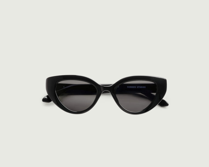 Ink::Fern Sunglasses cateye black recycled polyester top