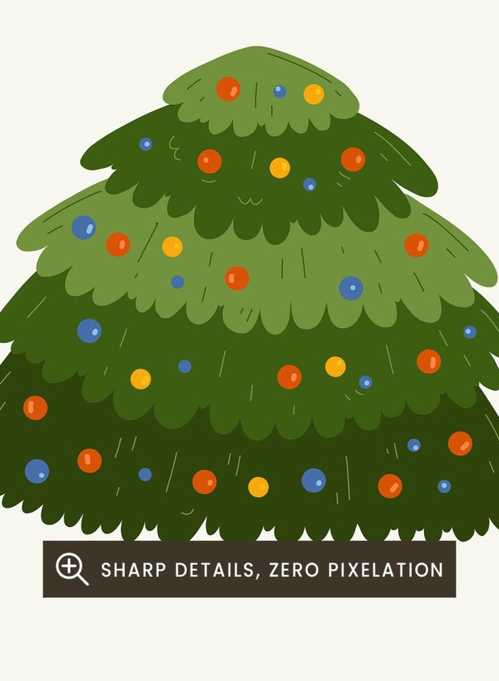 Festive Fir Art Print_Sugar & Canvas