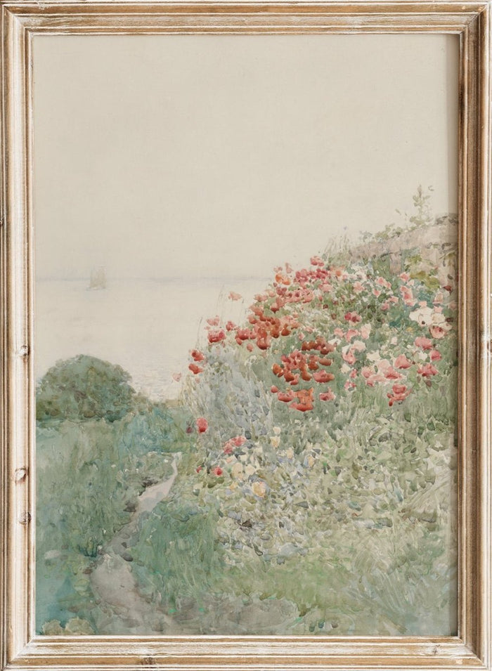 "Field of Poppies, Isles of Shoals" Art Print_Sugar & Canvas_Childe Hassam