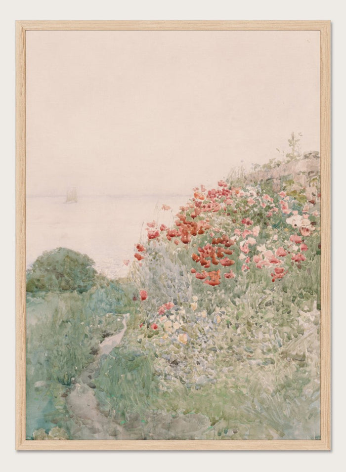"Field of Poppies, Isles of Shoals" Art Print_Sugar & Canvas_Childe Hassam