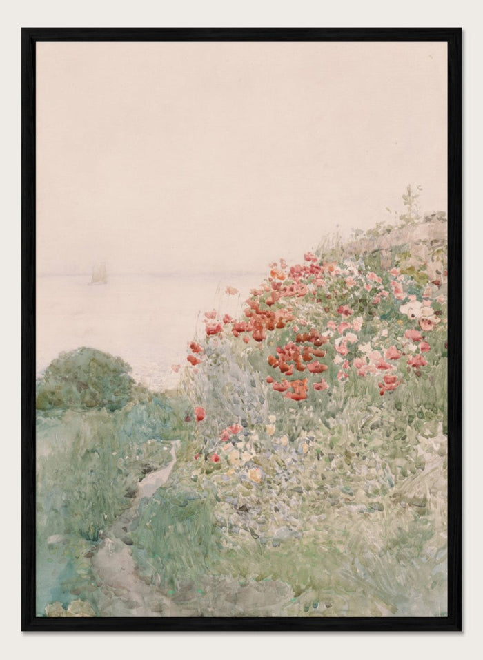 "Field of Poppies, Isles of Shoals" Art Print_Sugar & Canvas_Childe Hassam