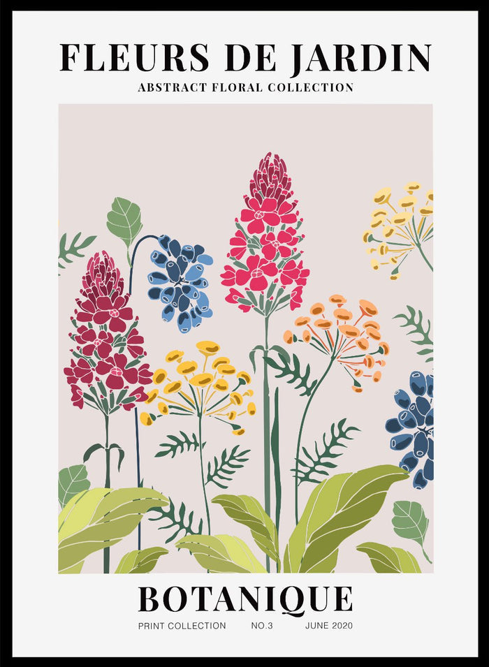 Fleurs de Jardin Botanique Art Print_Sugar & Canvas