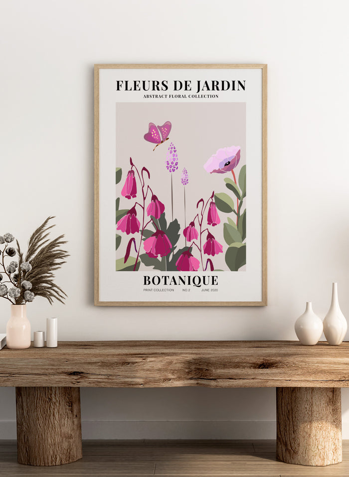 Fleurs de Jardin Botanique Art Print
