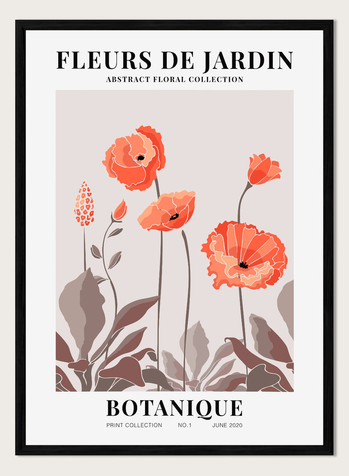 Fleurs de Jardin Botanique Art Print
