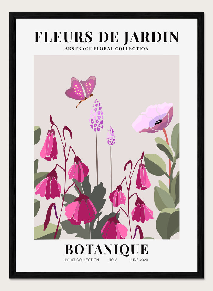 Fleurs de Jardin Botanique Art Print