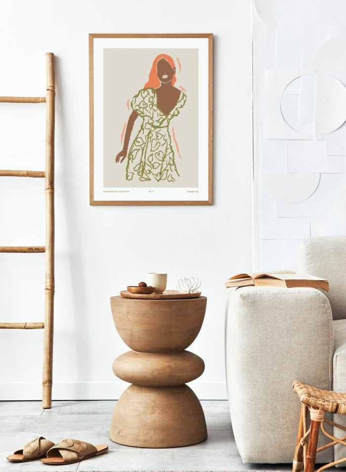 'Floral Figure' Aesthetic Art Print_Sugar & Canvas_Sugar & Canvas