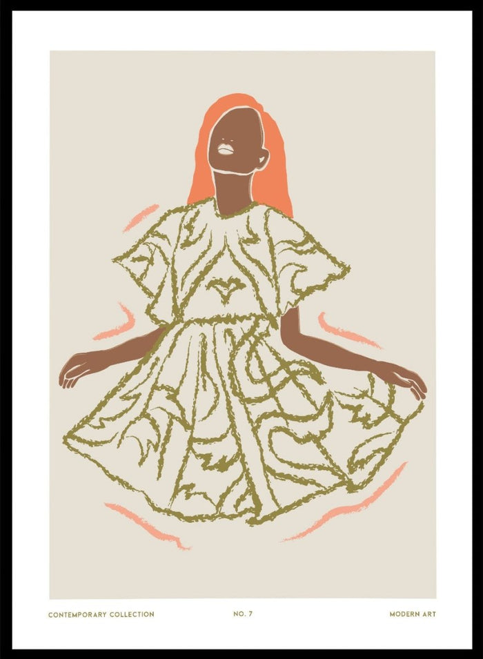 'Floral Figure II' Aesthetic Art Print_Sugar & Canvas_Sugar & Canvas