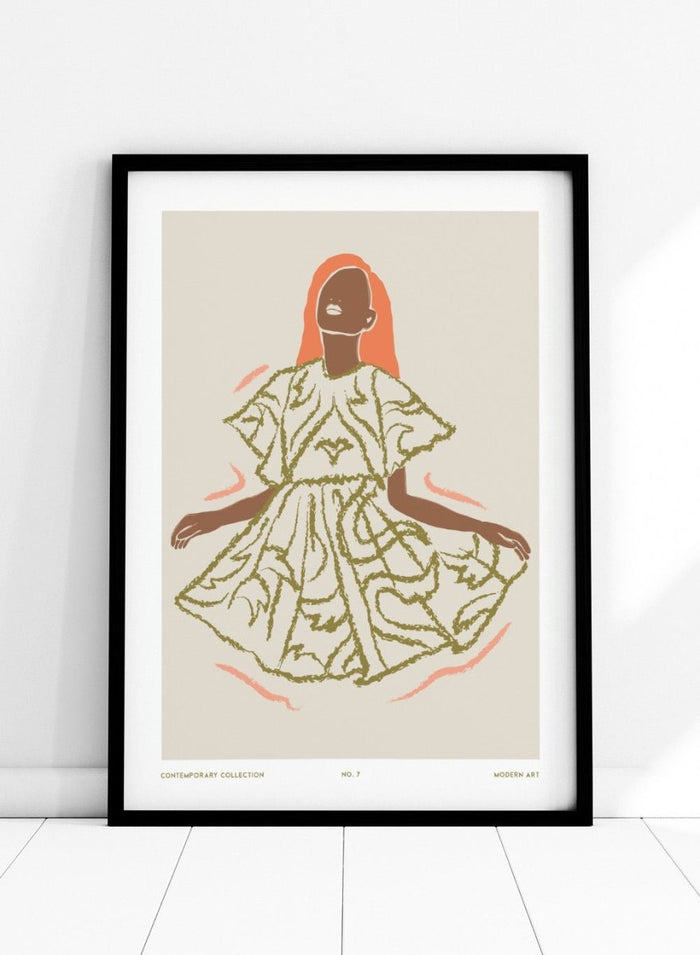 'Floral Figure II' Aesthetic Art Print_Sugar & Canvas_Sugar & Canvas