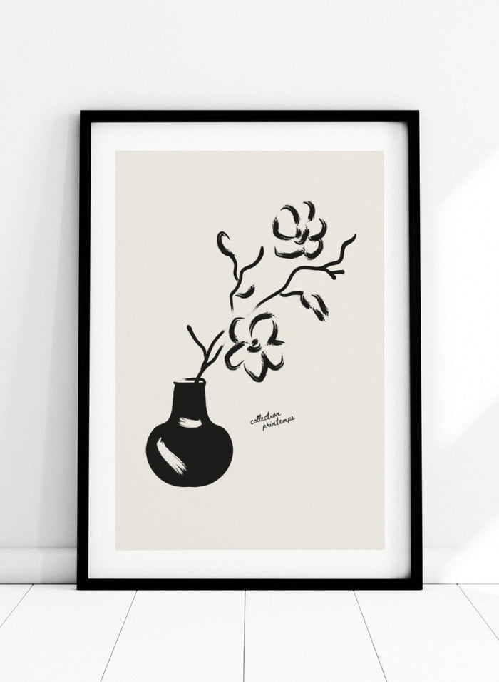"Floral Vase Study" Art Print_Sugar & Canvas_Sugar & Canvas
