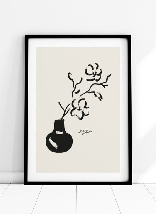 "Floral Vase Study" Art Print_Sugar & Canvas_Sugar & Canvas