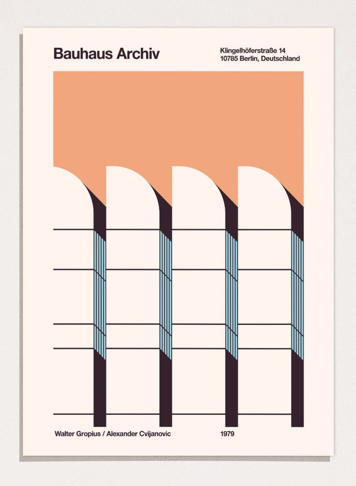 Florent Bodart - Modernist Arched Facade Art Print