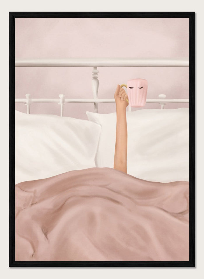A4/8x12 inches (Framing Available) / Black Wood Frame