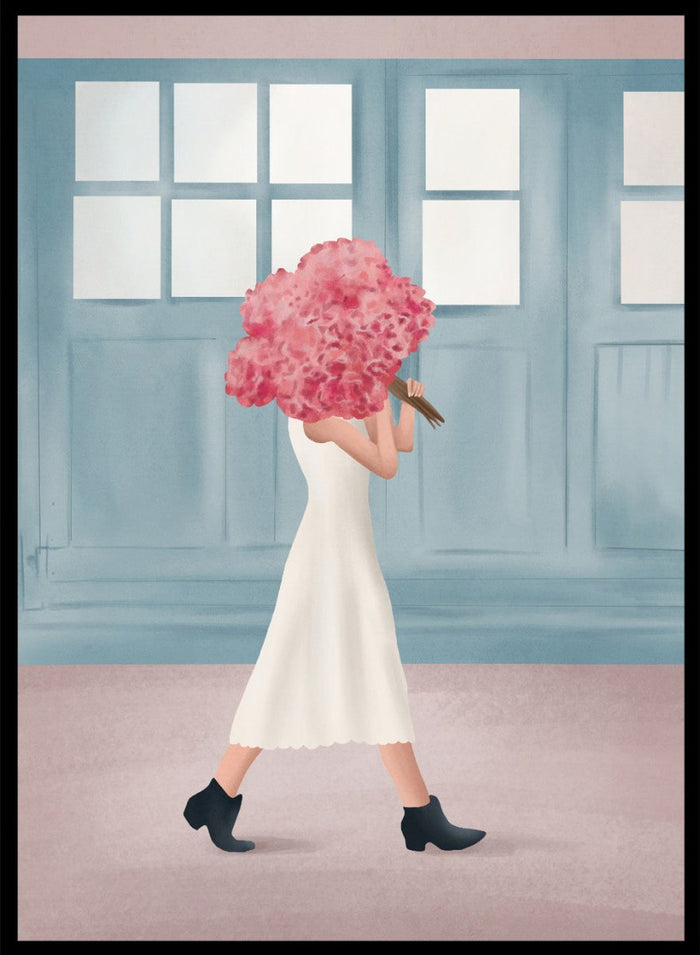Flowers for You by Flow Line is a modern floral art print celebrating thoughtful gestures and everyday love. A colorful wall poster from the It’s All Love collection.