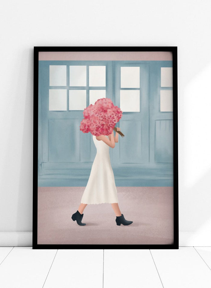 Flowers for You by Flow Line is a modern floral art print celebrating thoughtful gestures and everyday love. A colorful wall poster from the It’s All Love collection.
