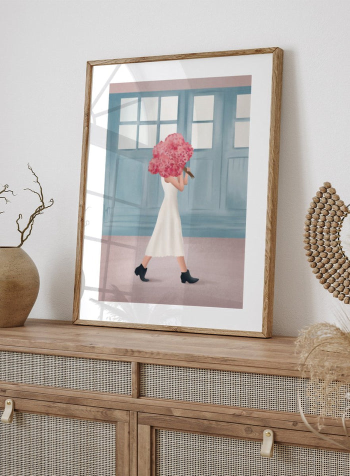 Flowers for You by Flow Line is a modern floral art print celebrating thoughtful gestures and everyday love. A colorful wall poster from the It’s All Love collection.