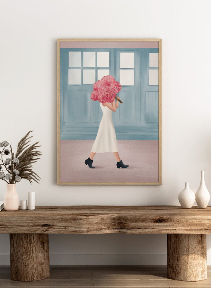 Flowers for You by Flow Line is a modern floral art print celebrating thoughtful gestures and everyday love. A colorful wall poster from the It’s All Love collection.