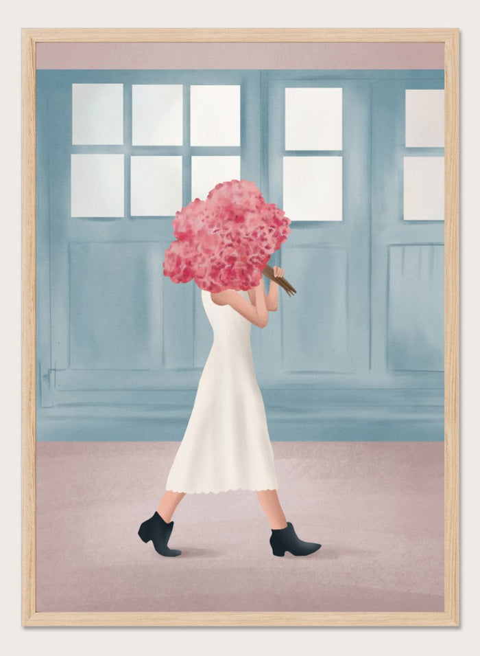 Flowers for You by Flow Line is a modern floral art print celebrating thoughtful gestures and everyday love. A colorful wall poster from the It’s All Love collection.